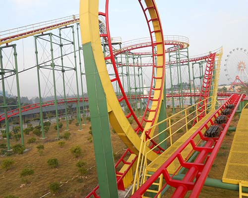 good quality medium three rings roller coaster for sale